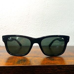 Ray-Ban MR Burbank sunglasses (RB2283). Black frame/green lenses